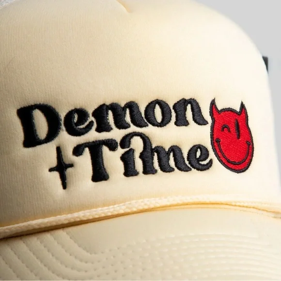 *NEW* Limited Edition Demon Time Cream Trucker Snapback Hat by Field Grade - Picture 5 of 12